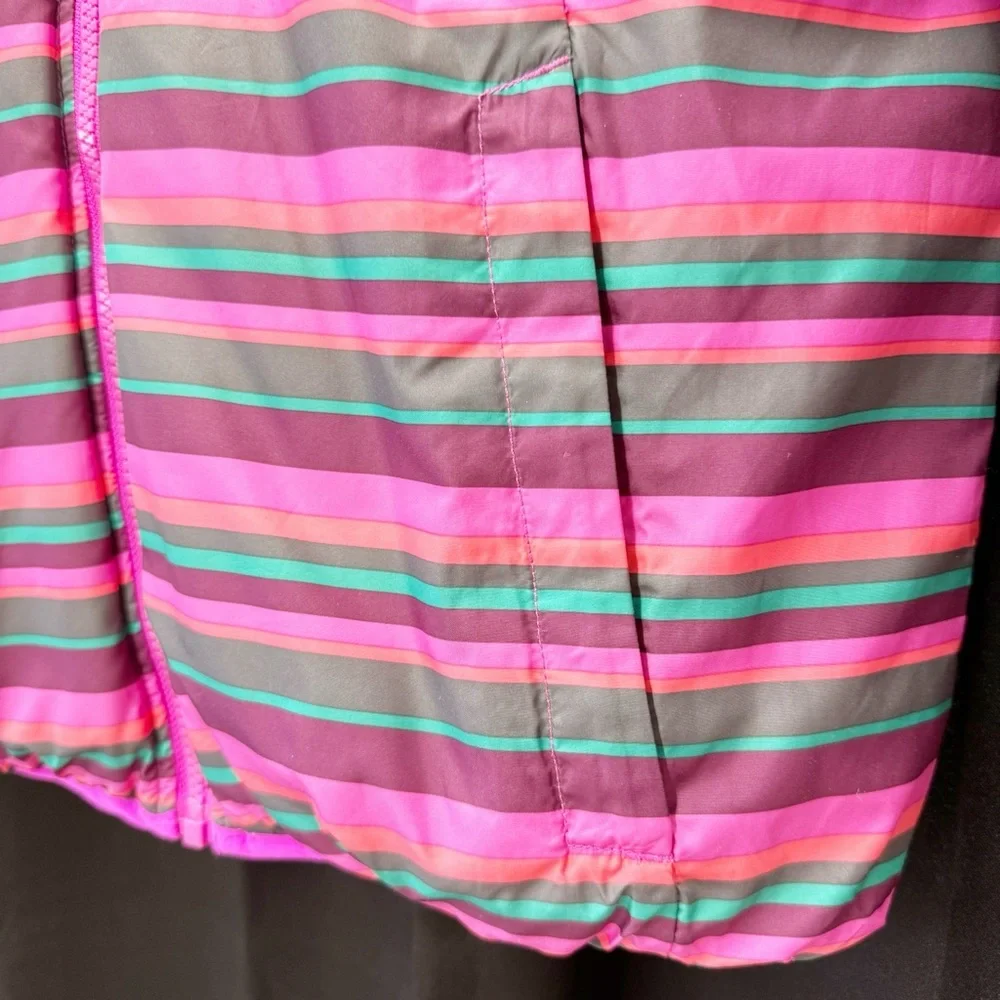 Girls Northface Striped Winter Jacket